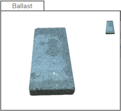 Concrete Ballast Tile 4.5kg